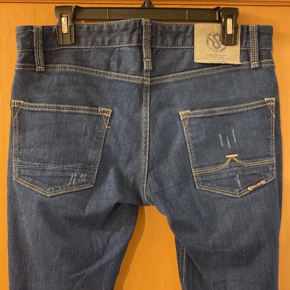 RA-RE Collectors Jeans Rag Recycle Rag Restyle Button Fly Slim Jeans Size 30 - Picture 7 of 14